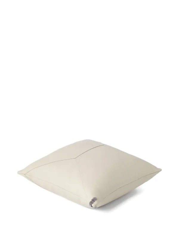 Brunello Cucinelli レザークッション 40cm x 40cm | ニュートラル