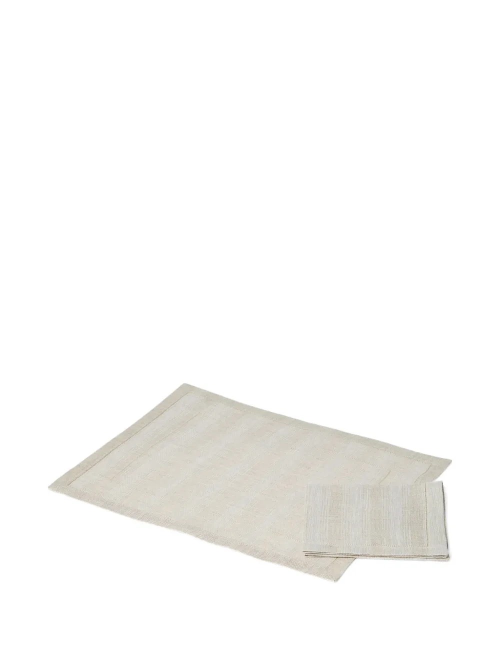 Brunello Cucinelli linen placemat and napkin (set of two) | Neutrals | Image 1
