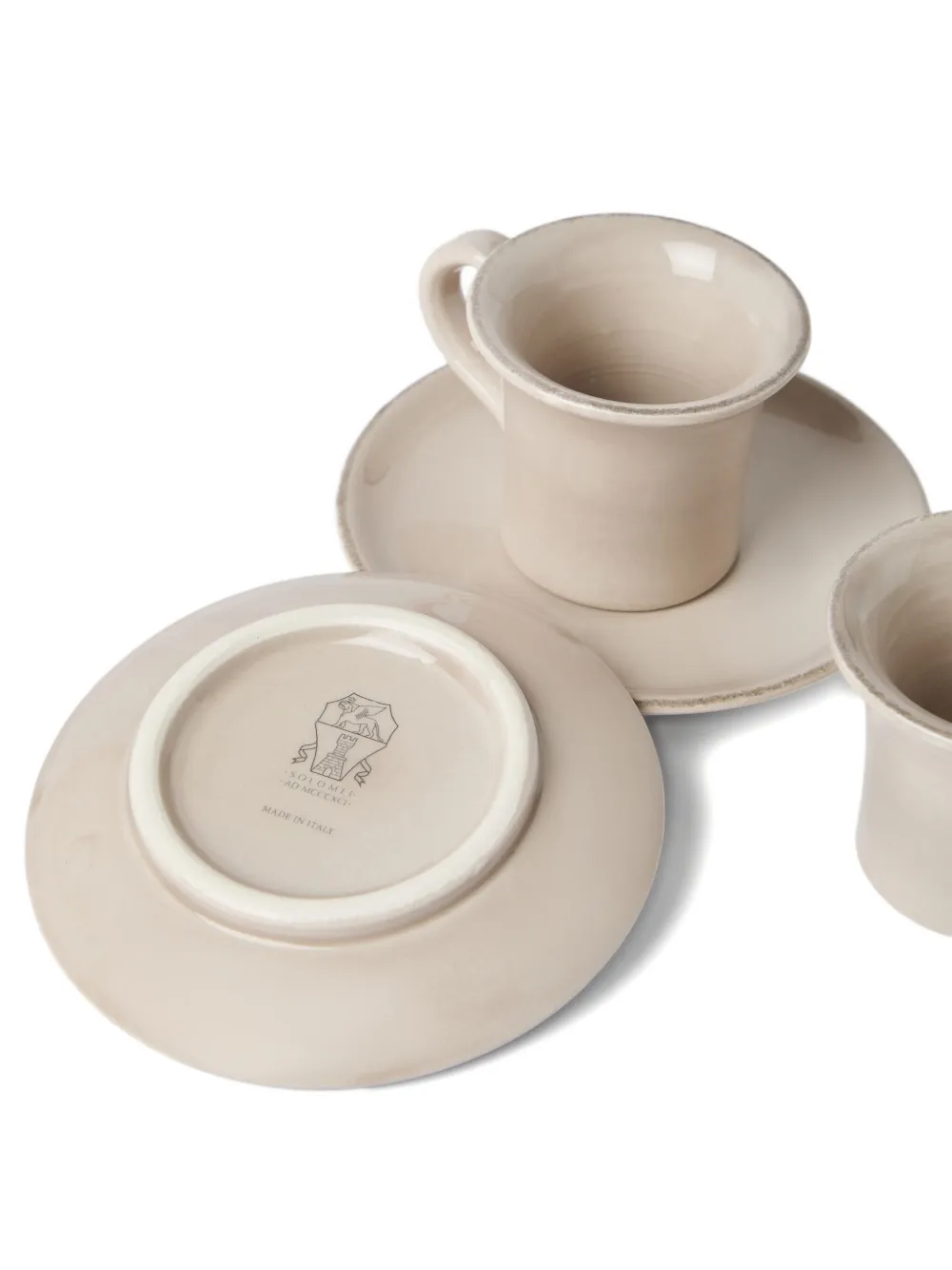 Brunello Cucinelli Ceramic Expresso-cup Set In Neutral