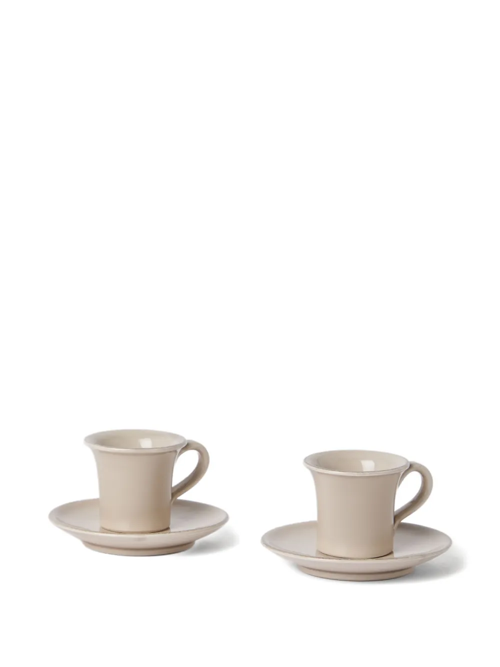 Brunello Cucinelli Ceramic Expresso-cup Set In Neutral