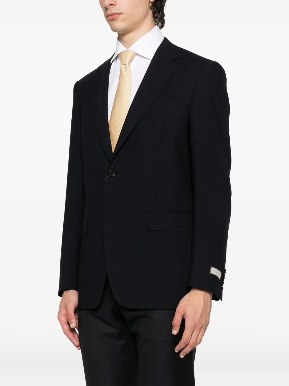 Canali two-button wool jacket Blauw
