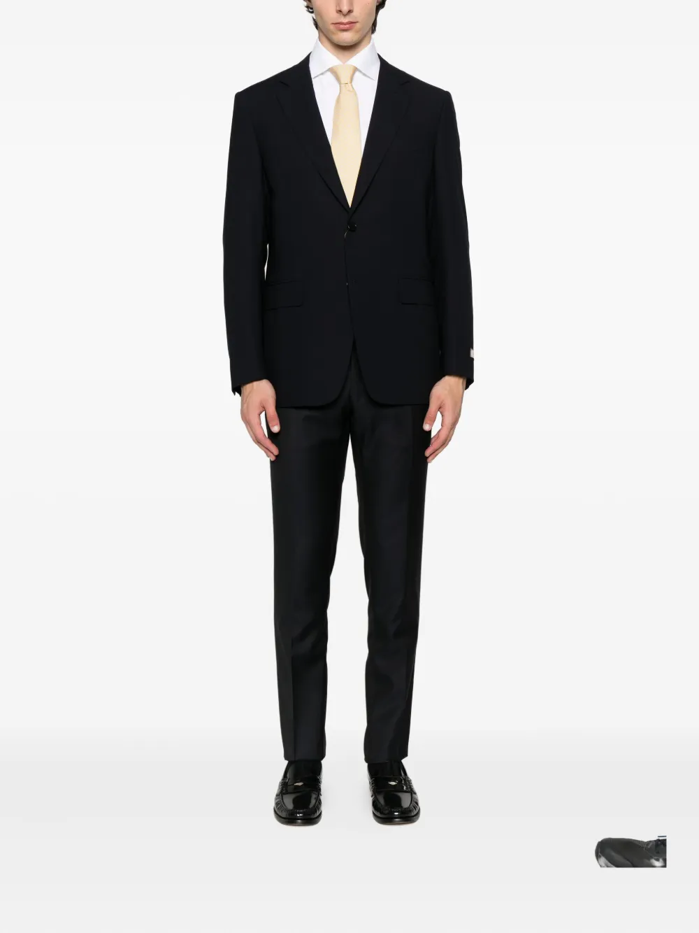 Canali two-button wool jacket Blauw