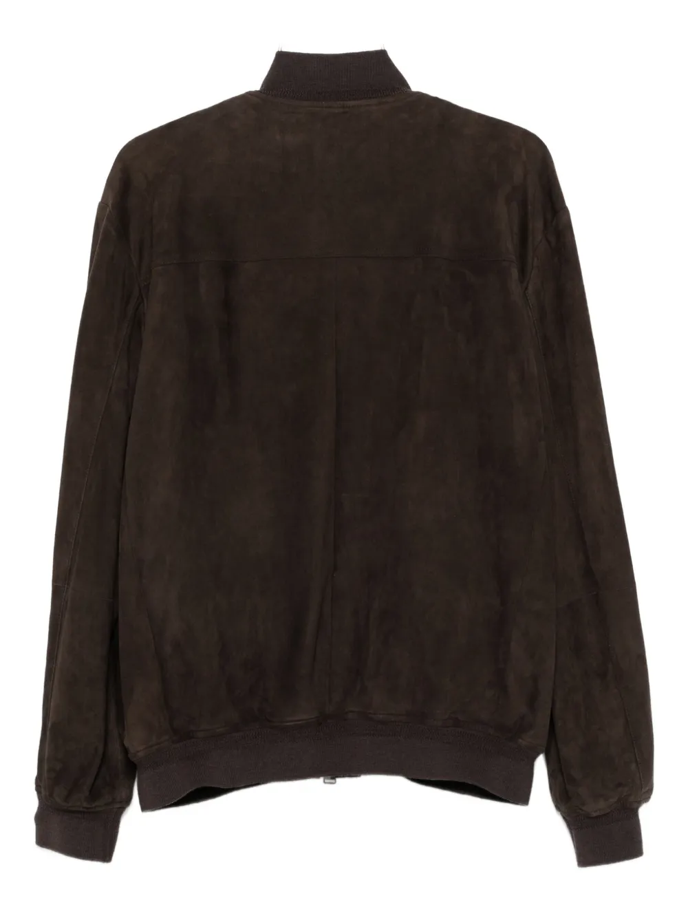 Canali suede bomber jacket Bruin