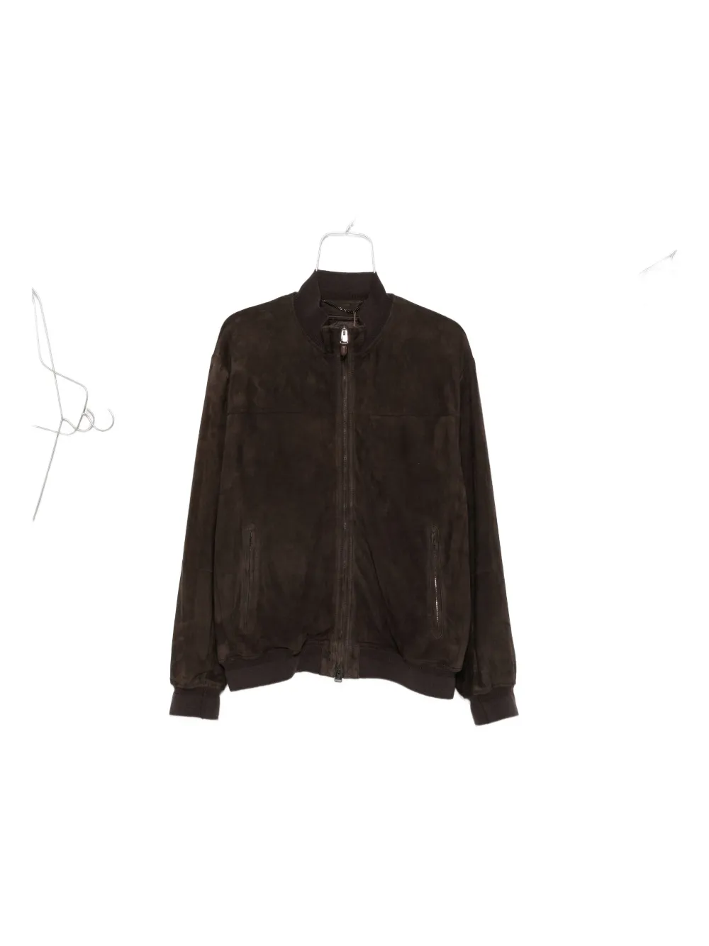 Canali suede bomber jacket Bruin