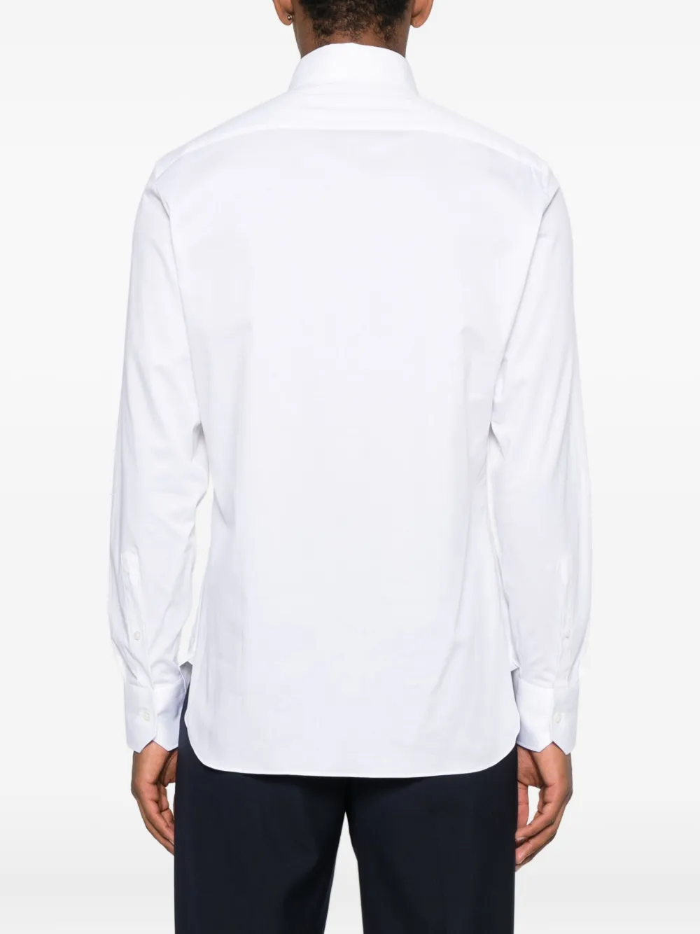 Zegna long-sleeve buttoned shirt Wit
