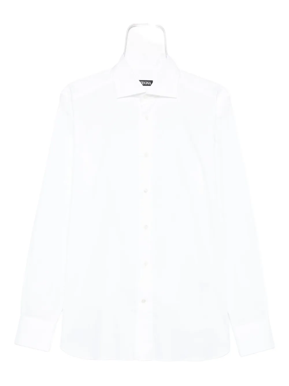 Zegna long-sleeve buttoned shirt Wit