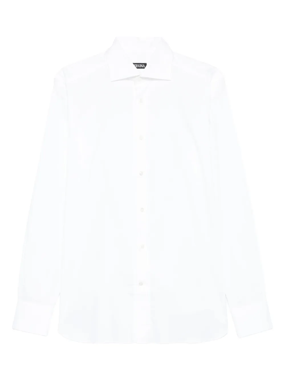 Zegna long-sleeve buttoned shirt Wit