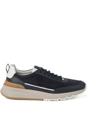 Brunello Cucinelli Panelled Sneakers | Black | FARFETCH