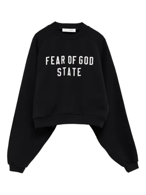 FEAR OF GOD ESSENTIALS embroidered raglan sweatshirt