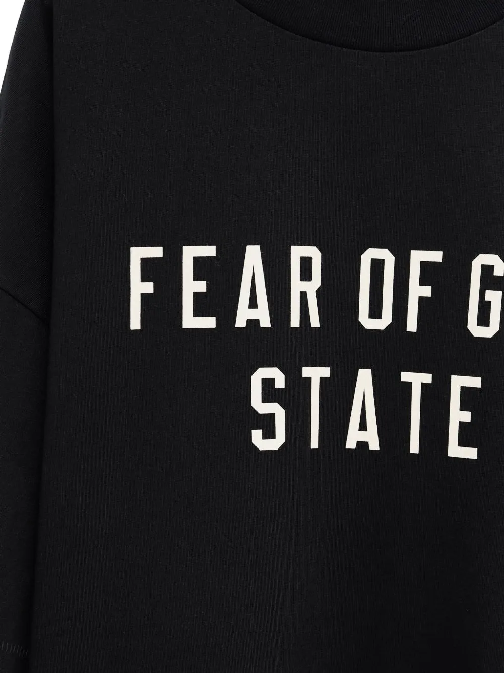 FEAR OF GOD ESSENTIALS Katoenen T-shirt met grafische print Zwart