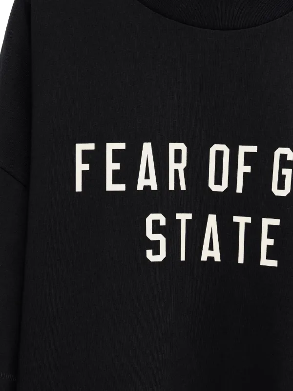 FEAR OF GOD ESSENTIALS グラフィック Tシャツ | ブラック | FARFETCH JP