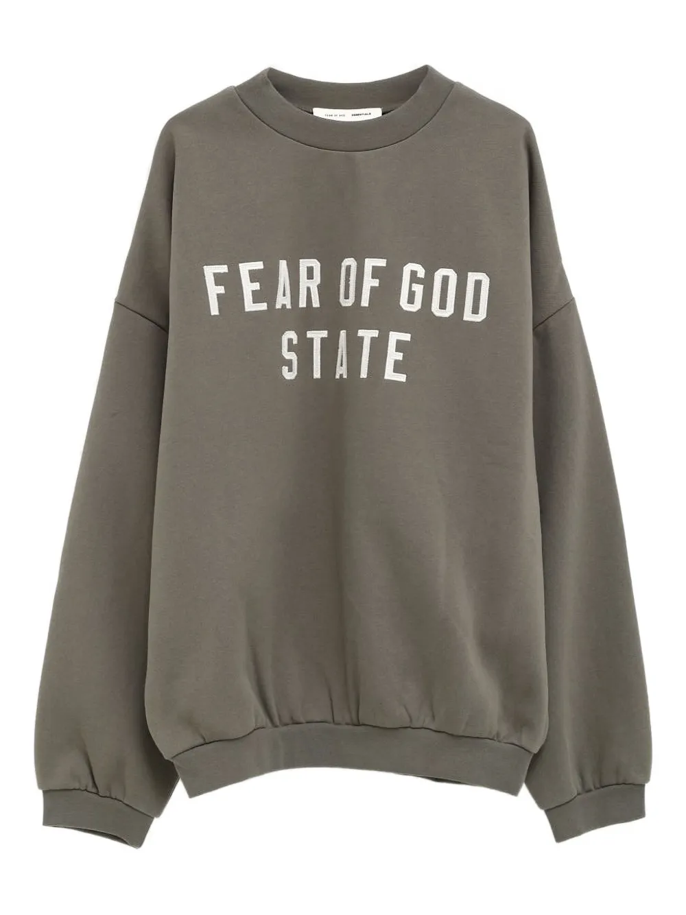 FEAR OF GOD ESSENTIALS embroidered-logo sweatshirt Groen