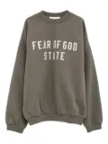FEAR OF GOD ESSENTIALS embroidered-logo sweatshirt - Green