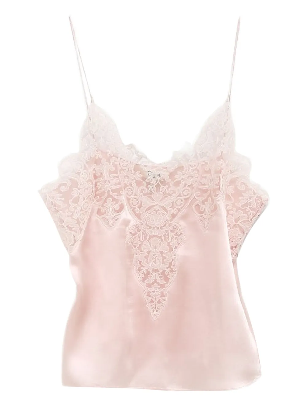 Chloé Lace Silk Top In Animal Print
