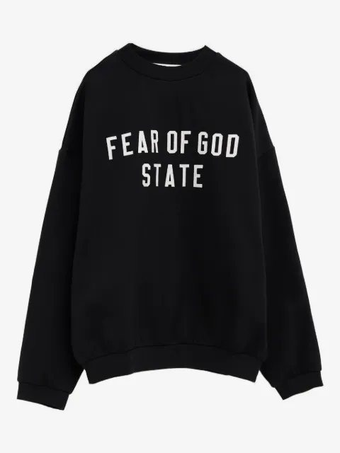 FEAR OF GOD ESSENTIALS logo-patch sweatshirt
