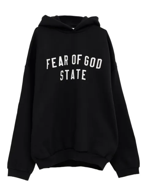 FEAR OF GOD ESSENTIALS hoodie con parche del logo