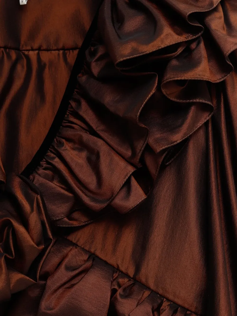 Chloé Ruffled-trimmed Blouse In Brown