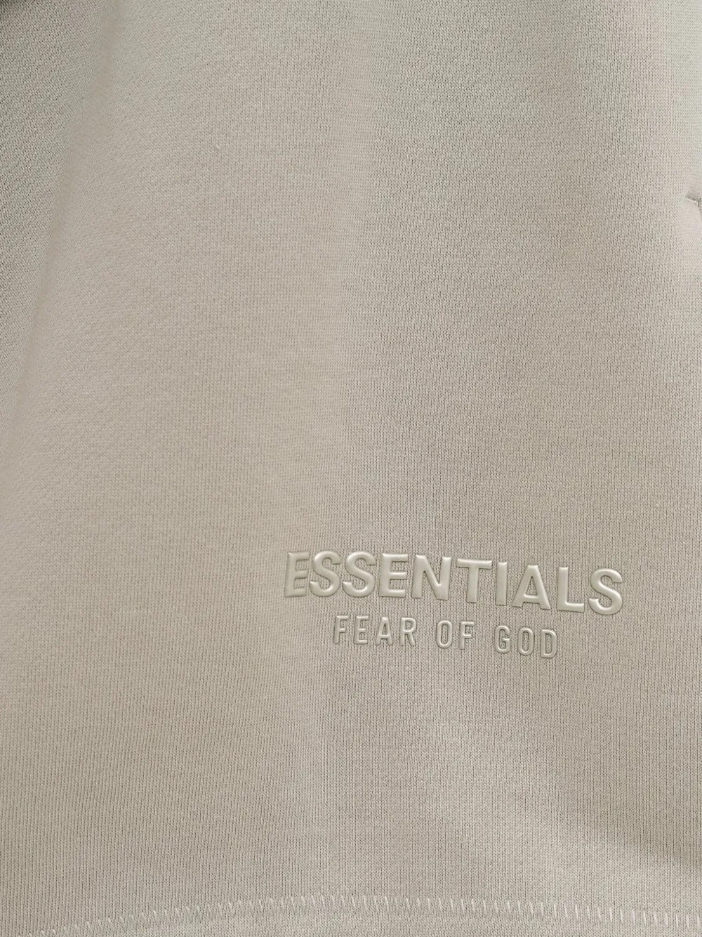 FEAR OF GOD ESSENTIALS logo-embroidered elasticated-waist shorts Beige