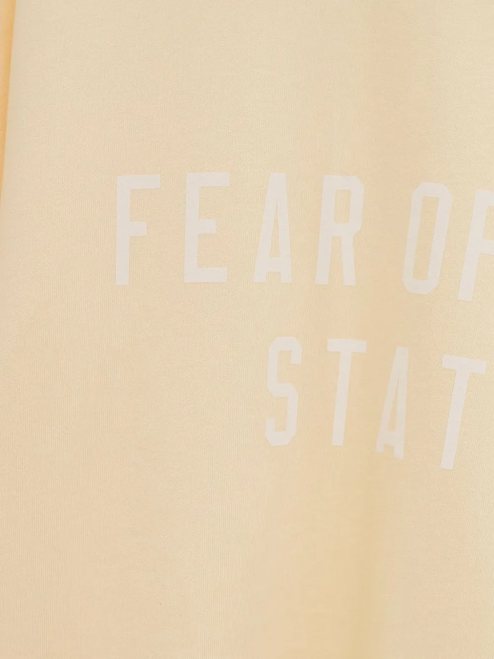 FEAR OF GOD ESSENTIALS logo T-shirt Geel