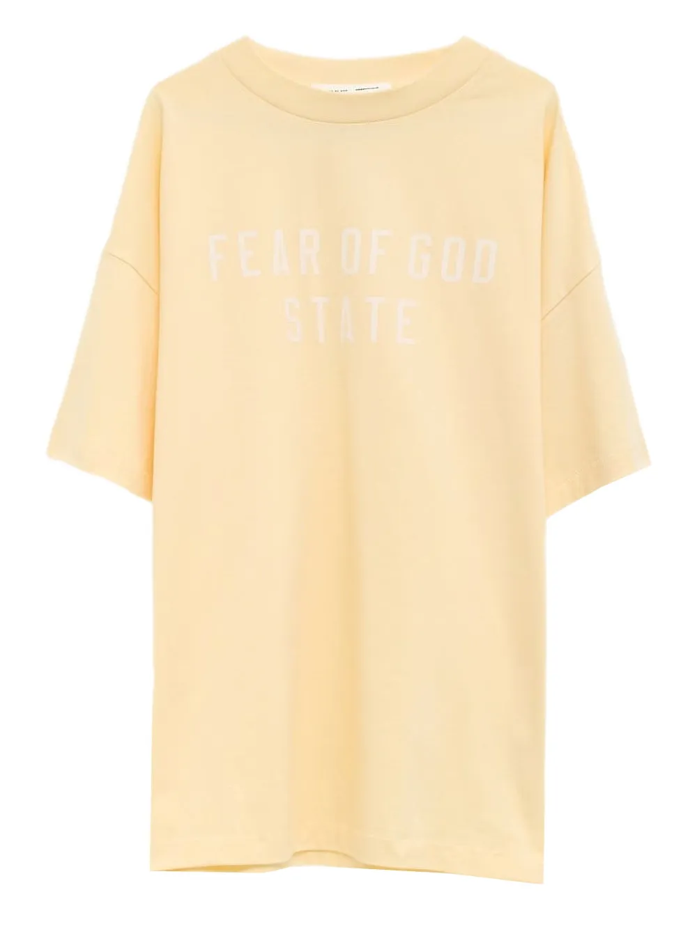 FEAR OF GOD ESSENTIALS logo T-shirt Geel