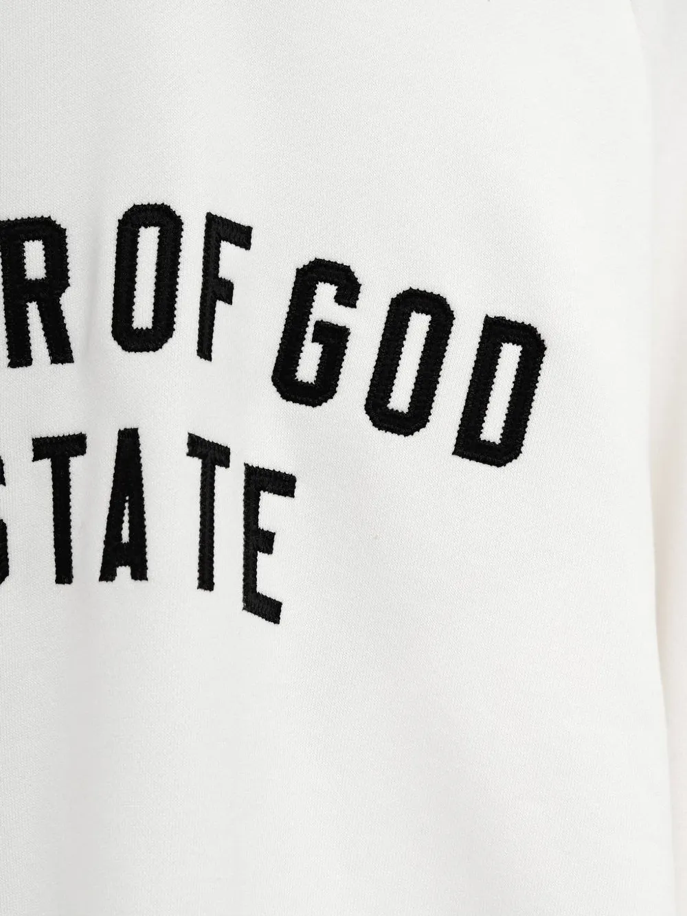 FEAR OF GOD ESSENTIALS Hoodie met geborduurd logo Wit