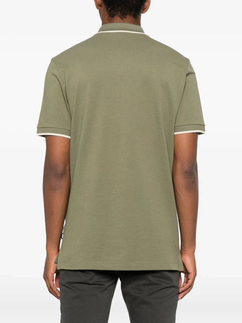 BOSS Katoenen poloshirt Groen
