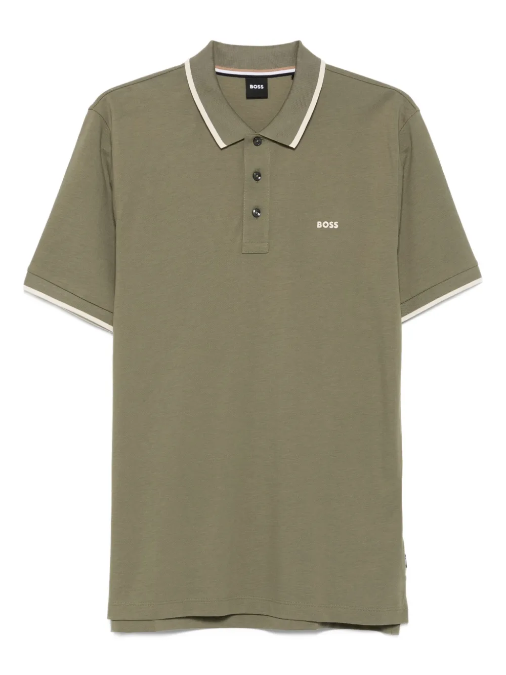 BOSS Katoenen poloshirt Groen