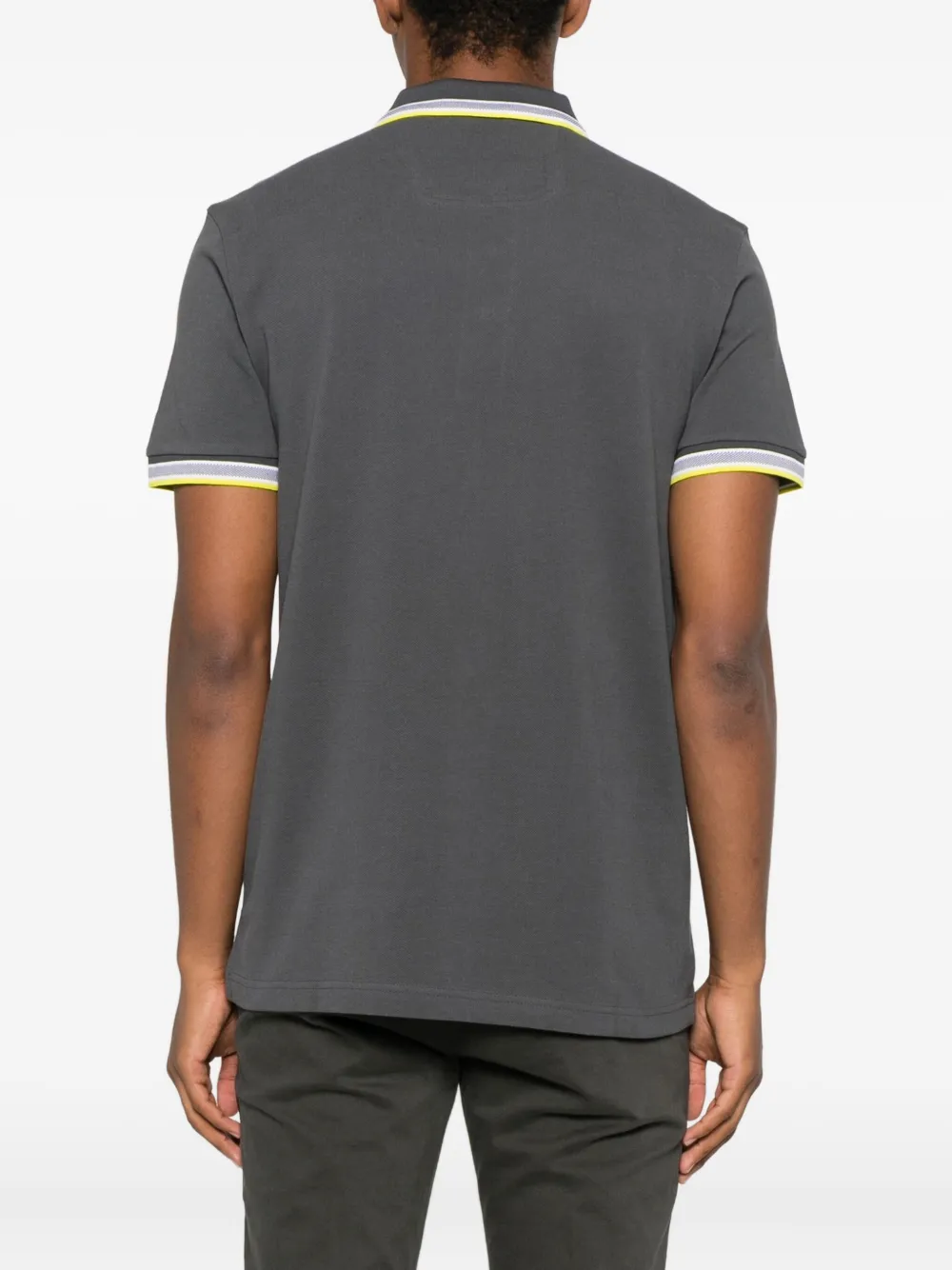 BOSS Katoenen poloshirt Grijs
