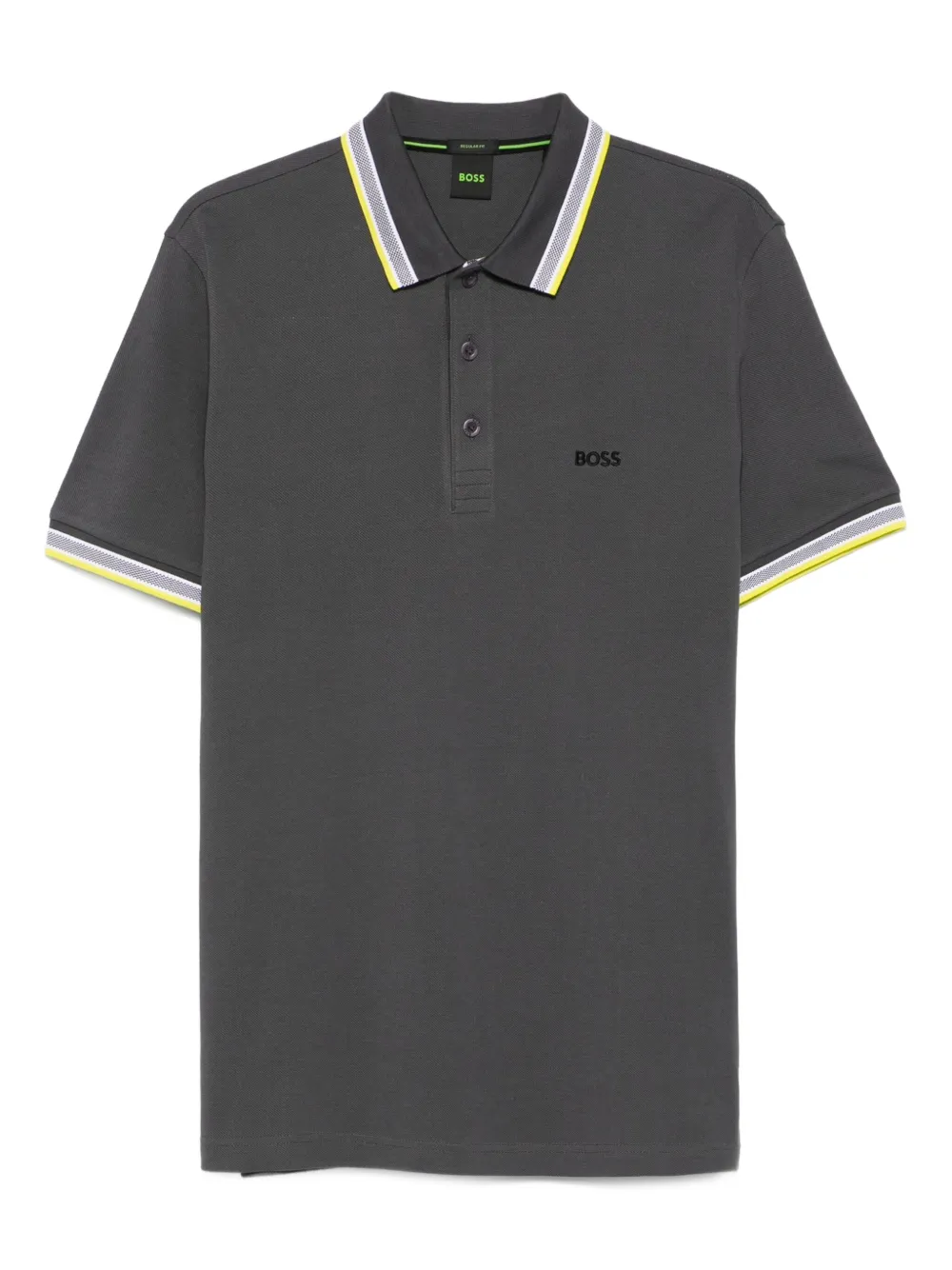 BOSS Katoenen poloshirt Grijs