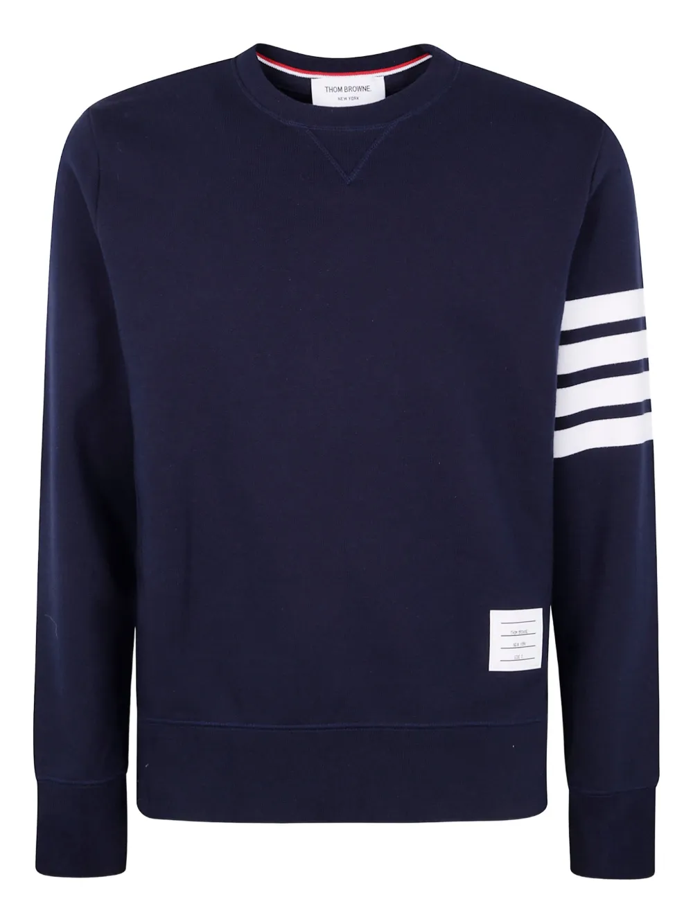 Thom Browne 4-Bar crew-neck sweatshirt Blauw