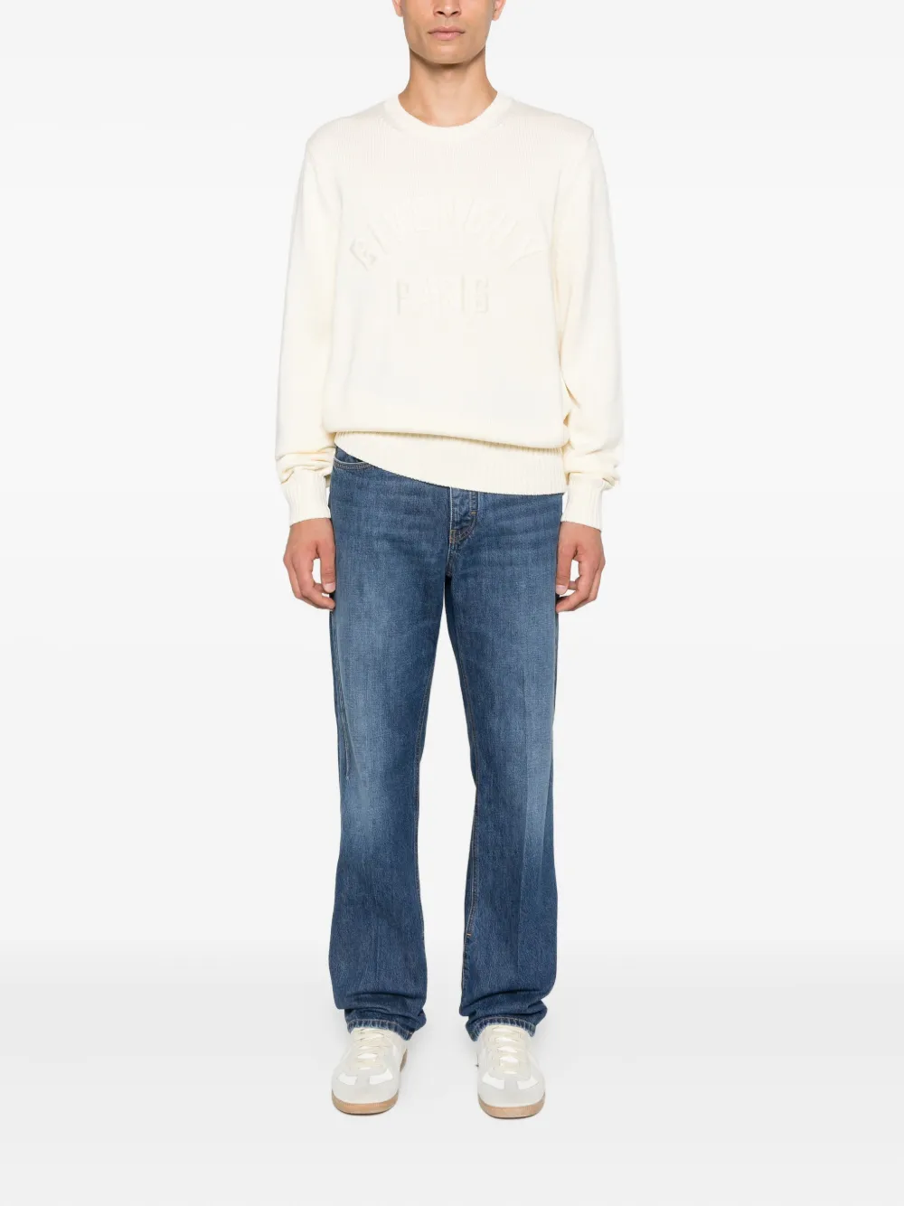 Givenchy Trui met geborduurd logo Beige