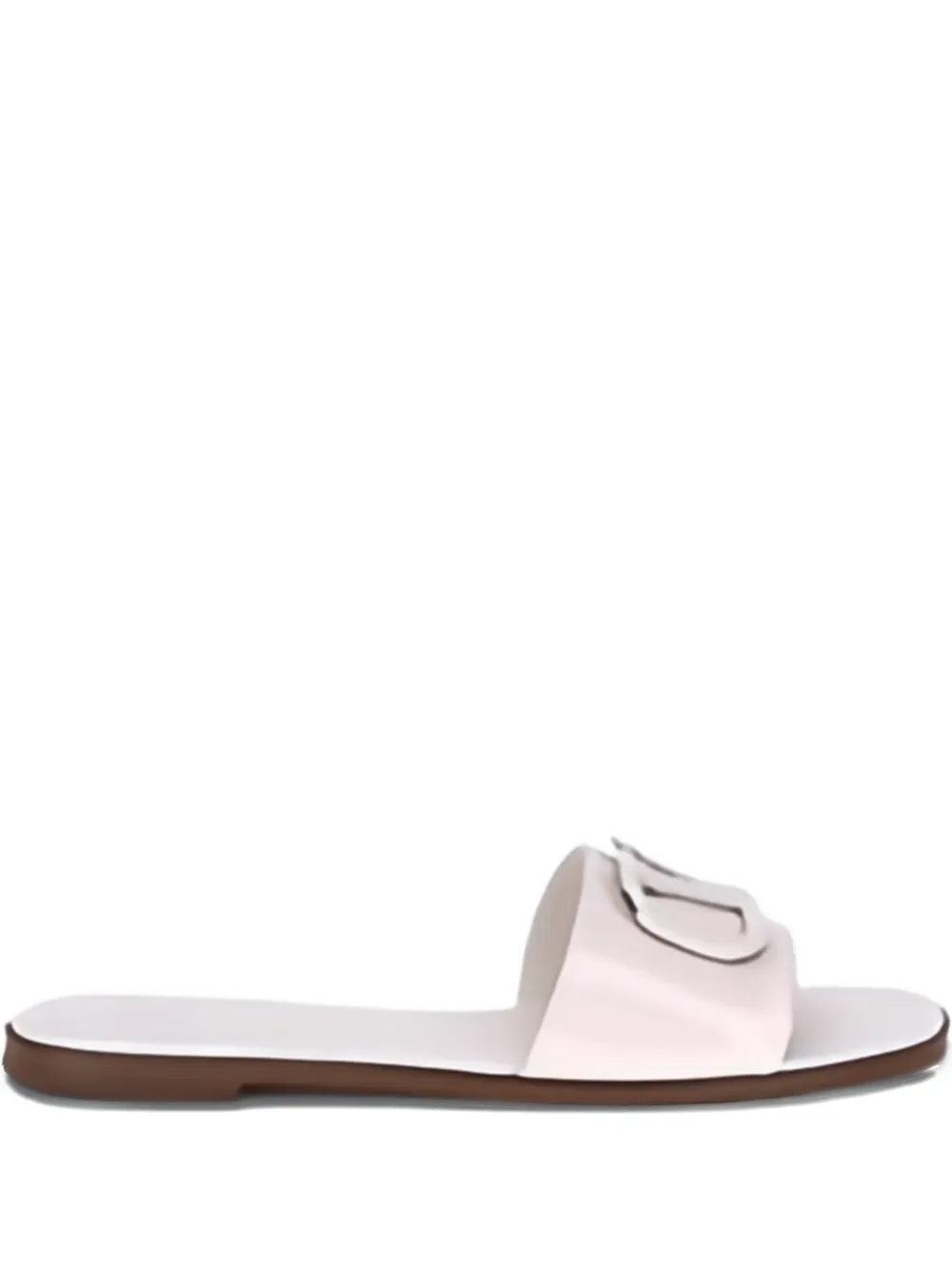 Valentino Garavani VLogo signature leather sandals White