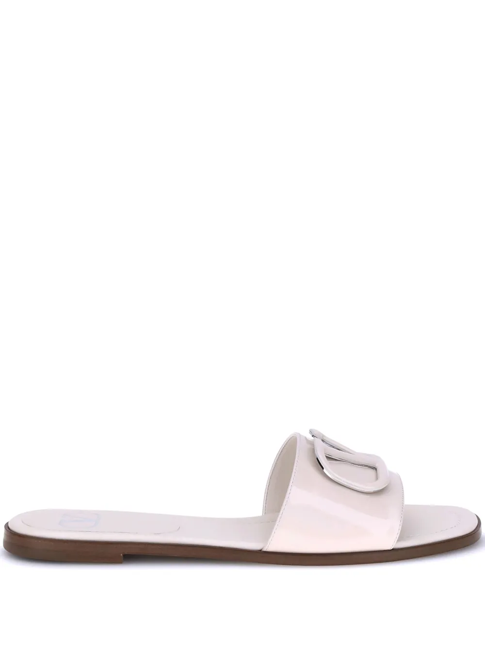 Valentino Garavani VLogo signature leather sandals White