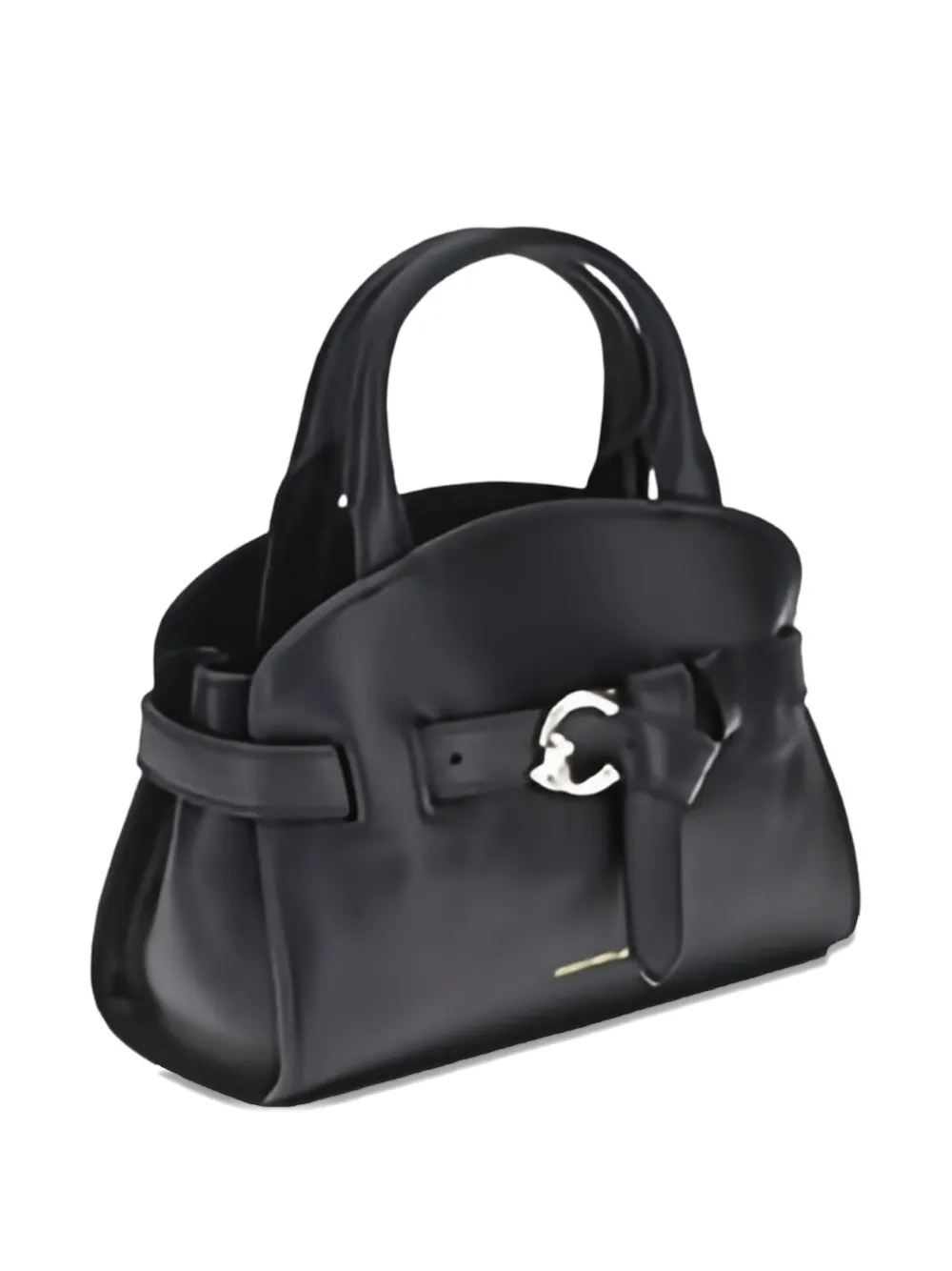 Coccinelle Sabine Buckle-detail Top-handle Tote Bag In Black