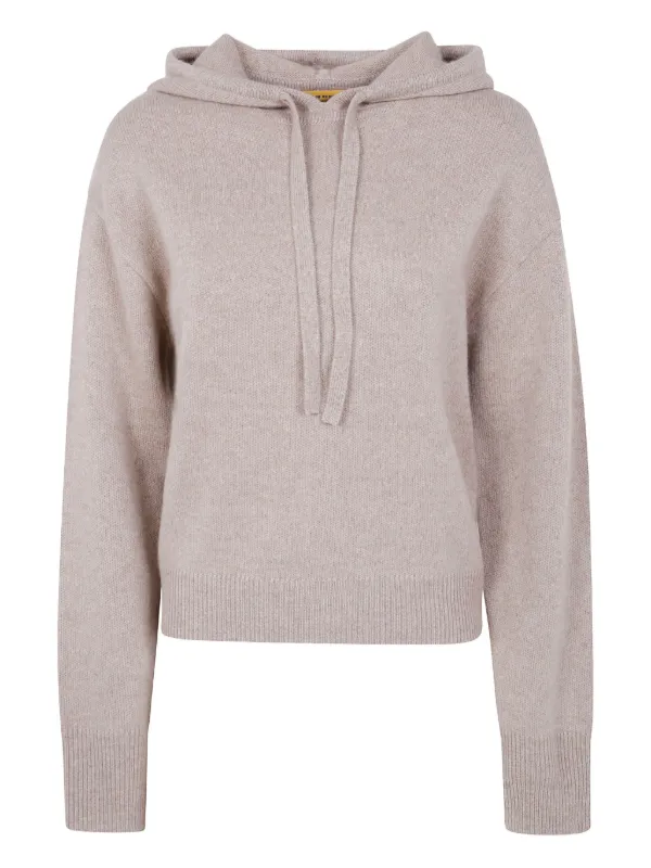 Guest In Residence Hooded Cashmere Sweater in Neutrals