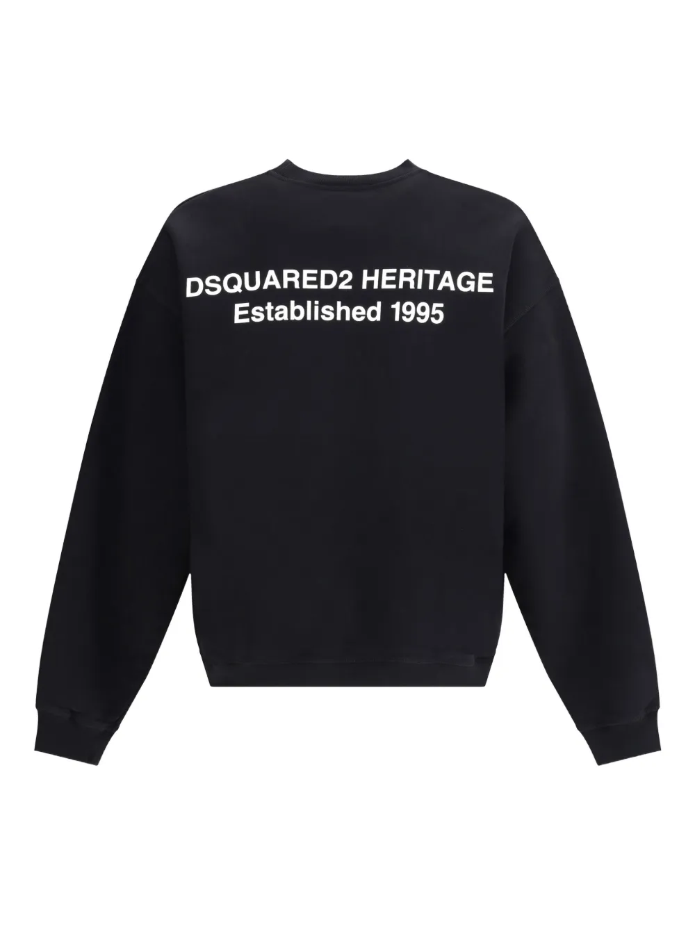DSQUARED2 logo-print crew-neck sweatshirt Zwart