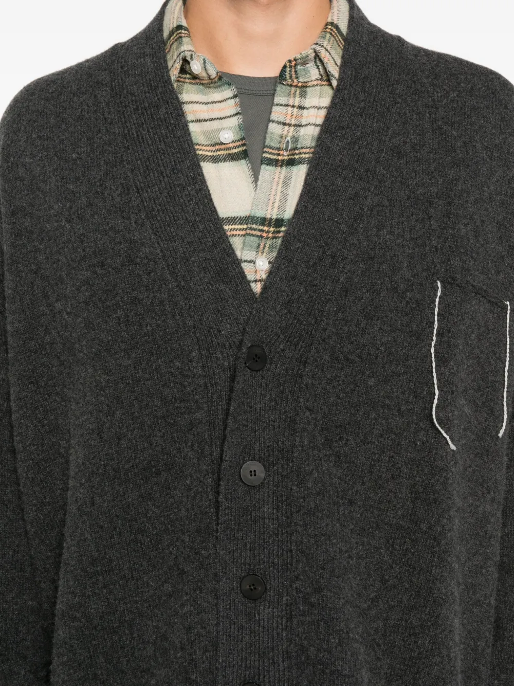 Isabel Benenato Wollen vest Grijs