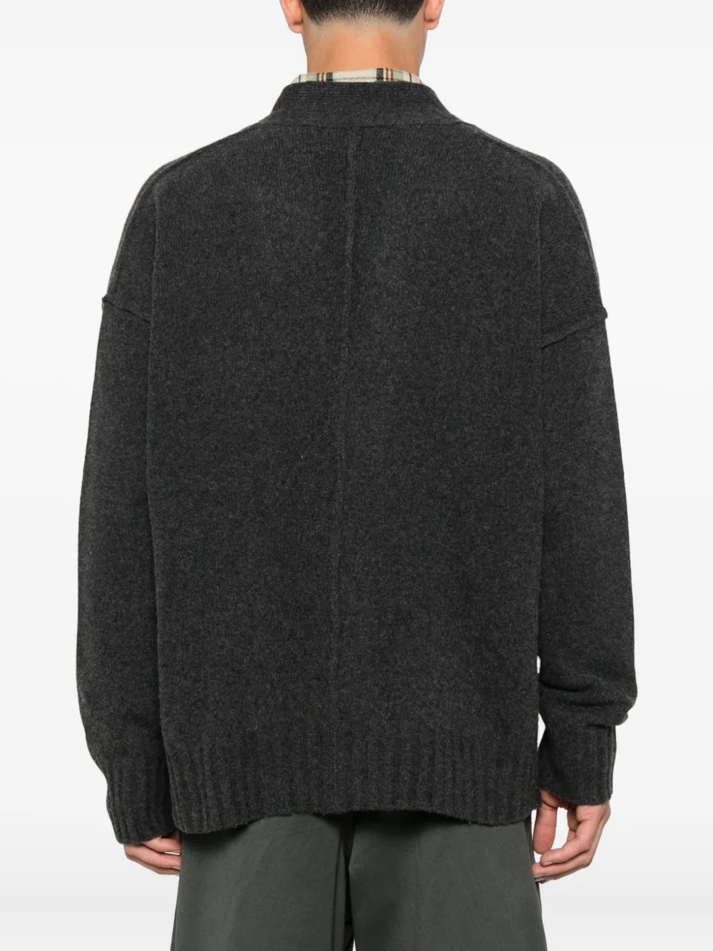 Isabel Benenato Wollen vest Grijs