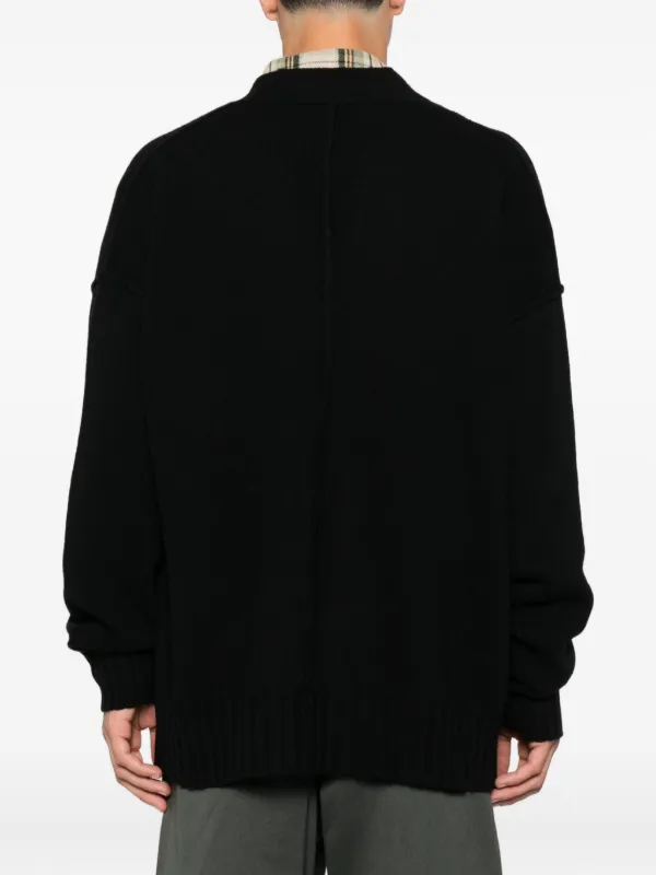 Isabel Benenato フレイドエッジ カーディガン | ブラック | FARFETCH JP