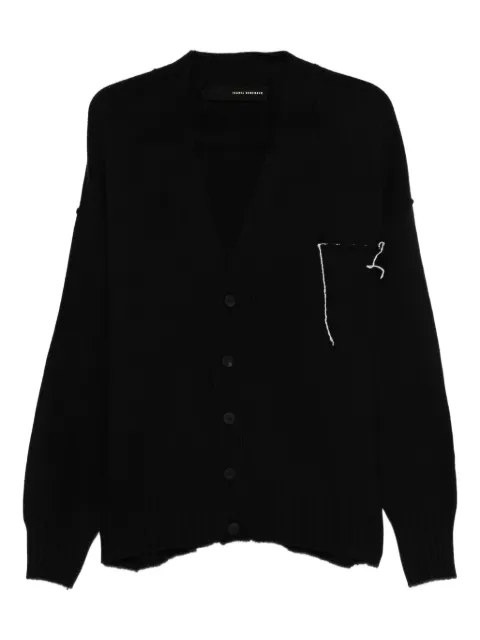 Isabel Benenato buttoned frayed-edge cardigan