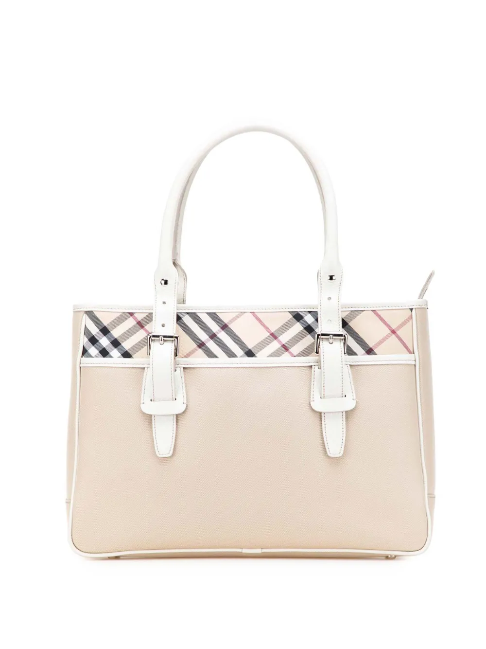 Burberry Pre-Owned 2000-2017 Nova Check Trimmed Nylon tote bag - ブラウン Burberry Pre-Owned 2000-2017 Nova Check Trimmed Nylon tote bag - ブラウン