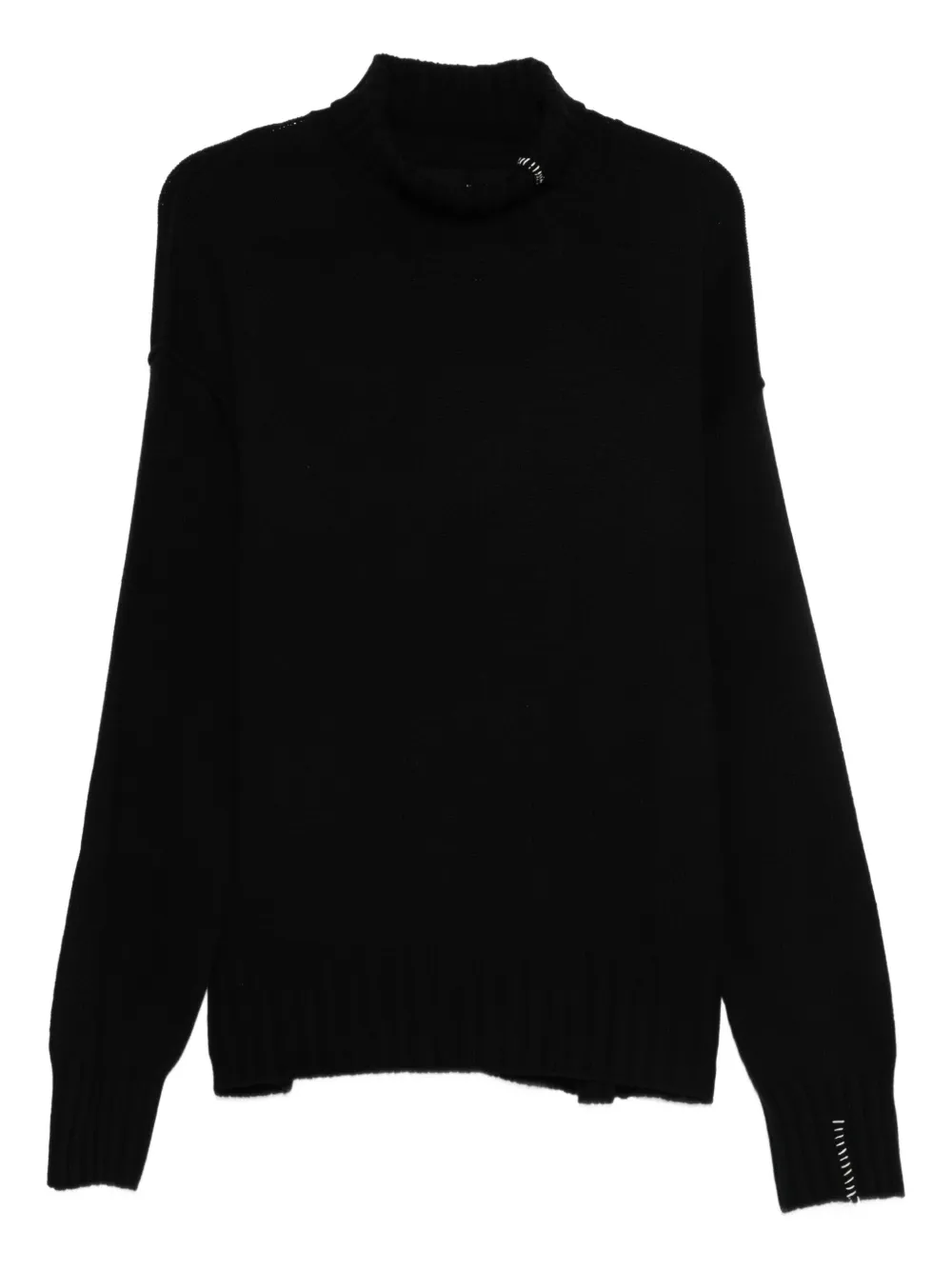 stitch-detail high-neck sweater