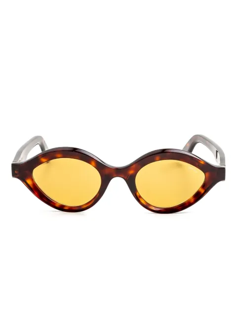 Lapima lunettes de soleil ovales Isa à effet écailles de tortue