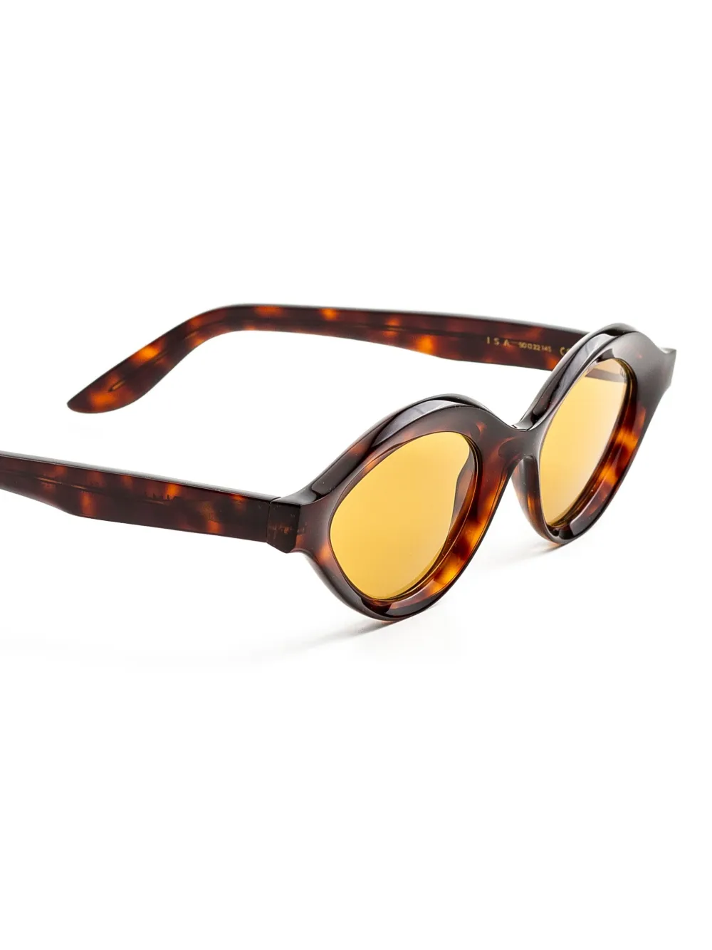 Lapima Isa tortoiseshell oval-frame sunglasses - Bruin