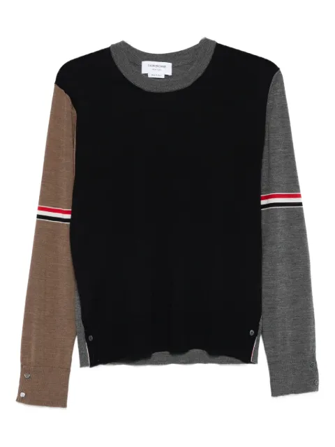 Thom Browne pull à empiècements contrastants