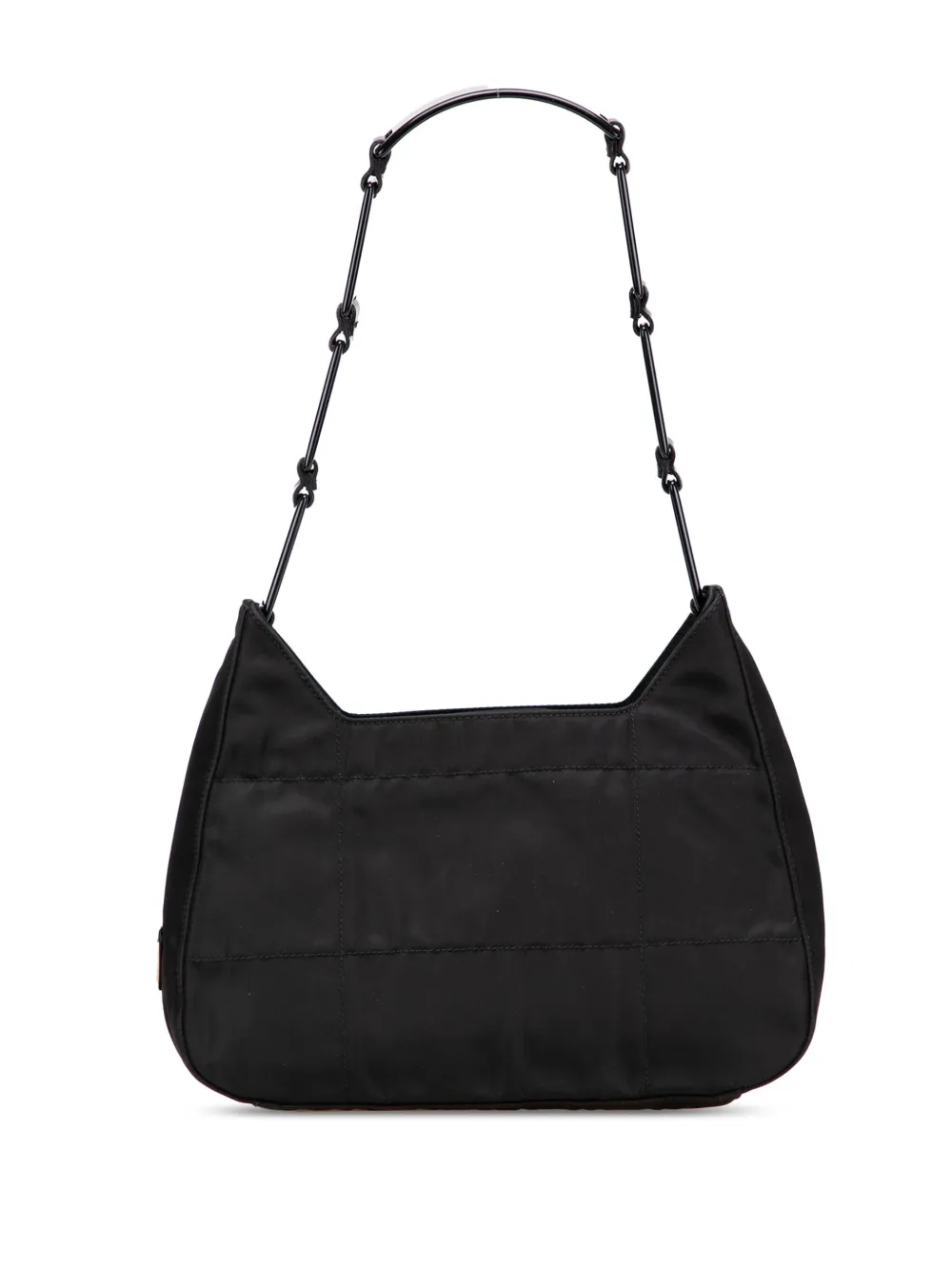 Prada Pre-Owned 2000-2013 Tessuto Chain shoulder bag - ブラック Prada Pre-Owned 2000-2013 Tessuto Chain shoulder bag - ブラック
