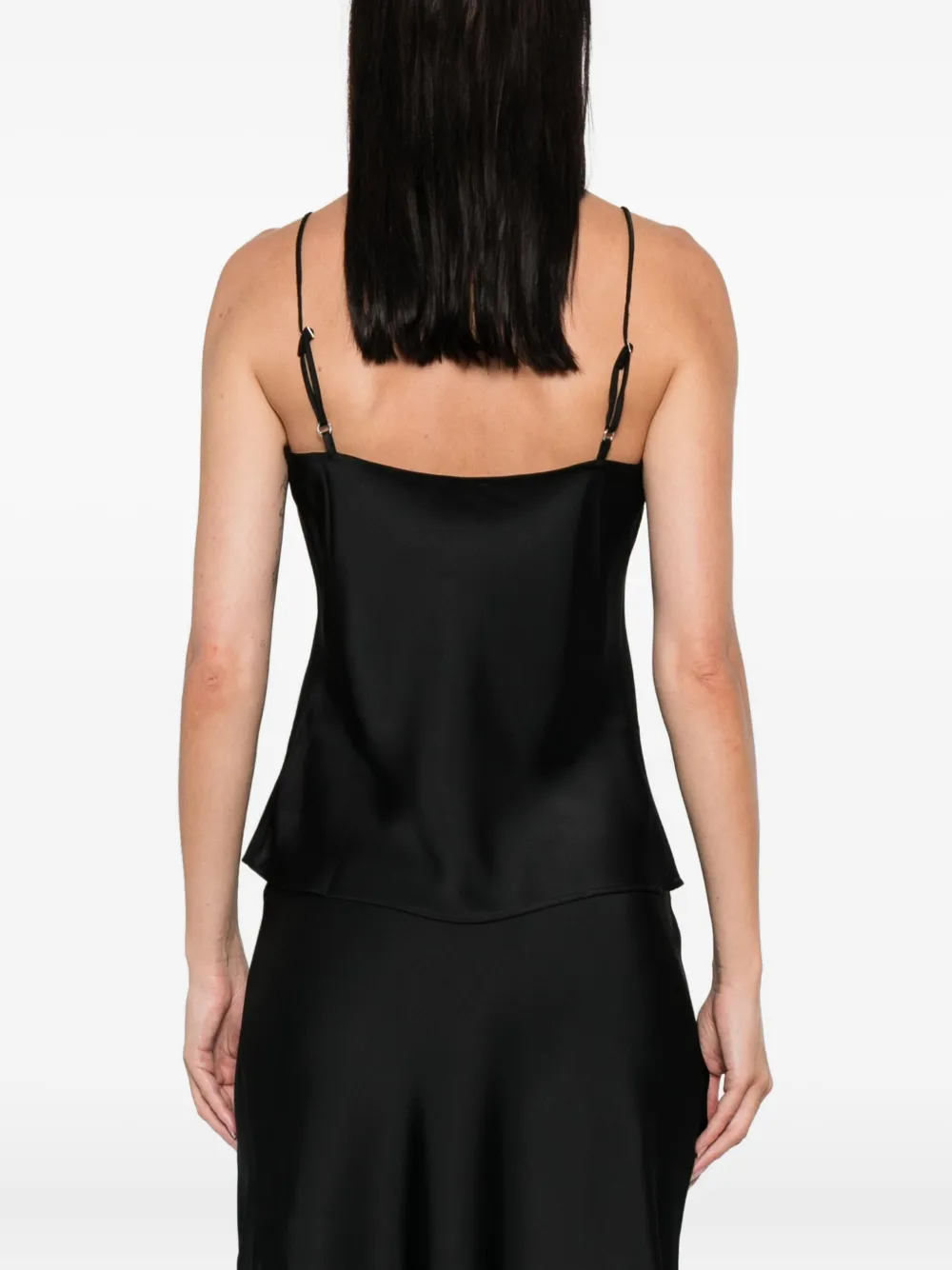 Calvin Klein Hemd met afwerking van kant Zwart