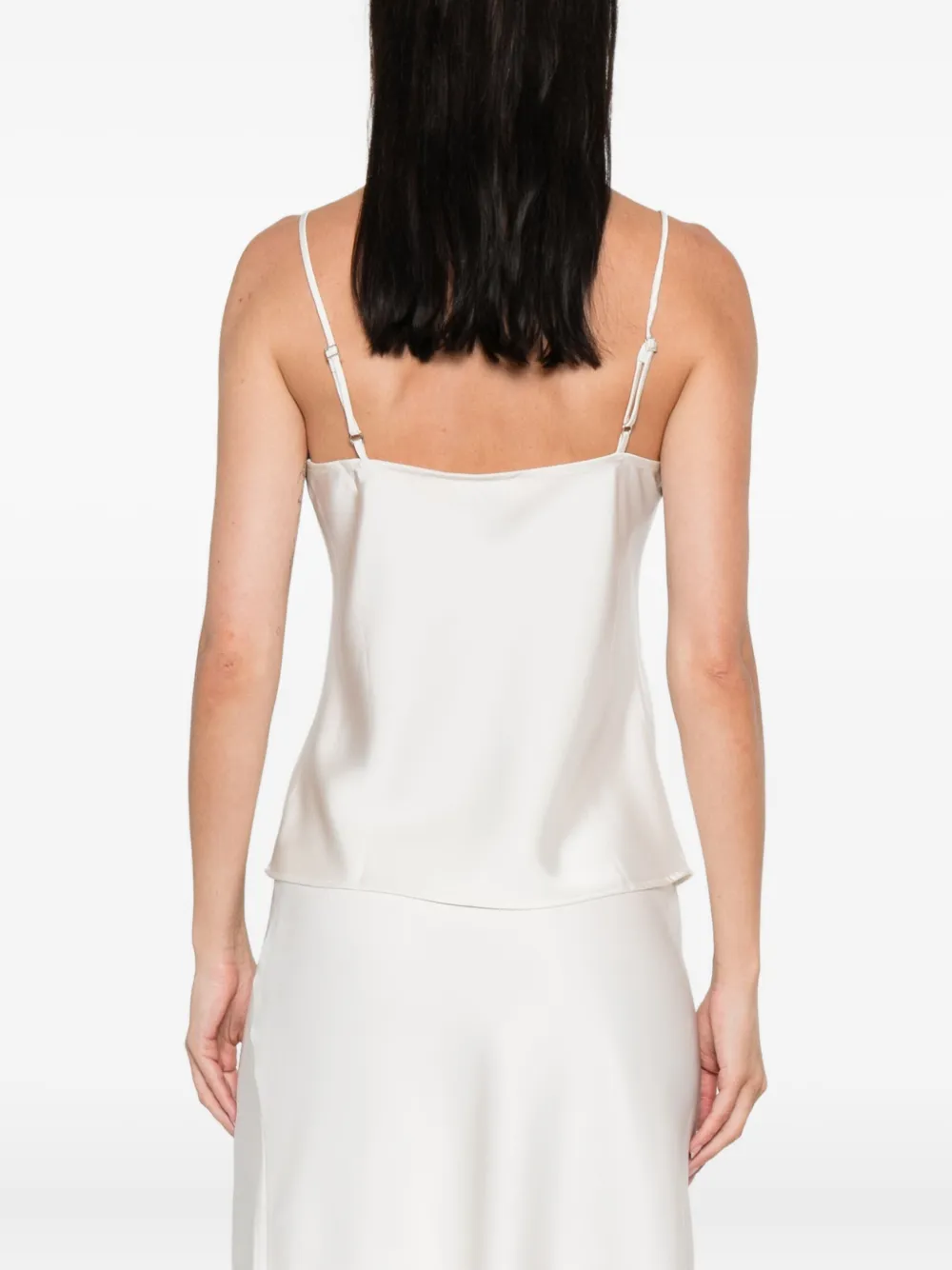 Calvin Klein lace-trimmed camisole top Beige
