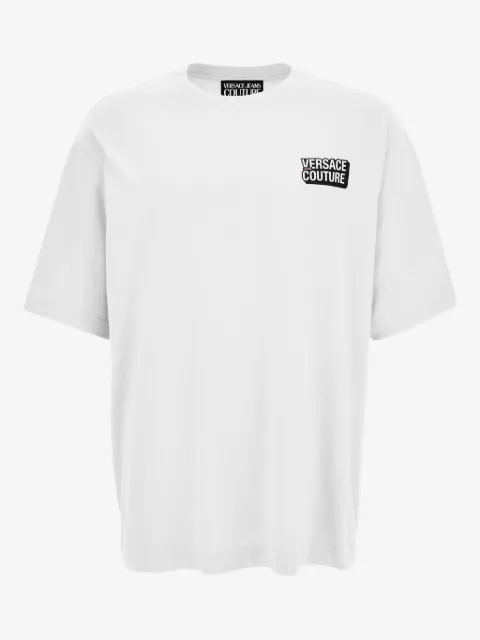 Versace Jeans Couture playera con placa del logo