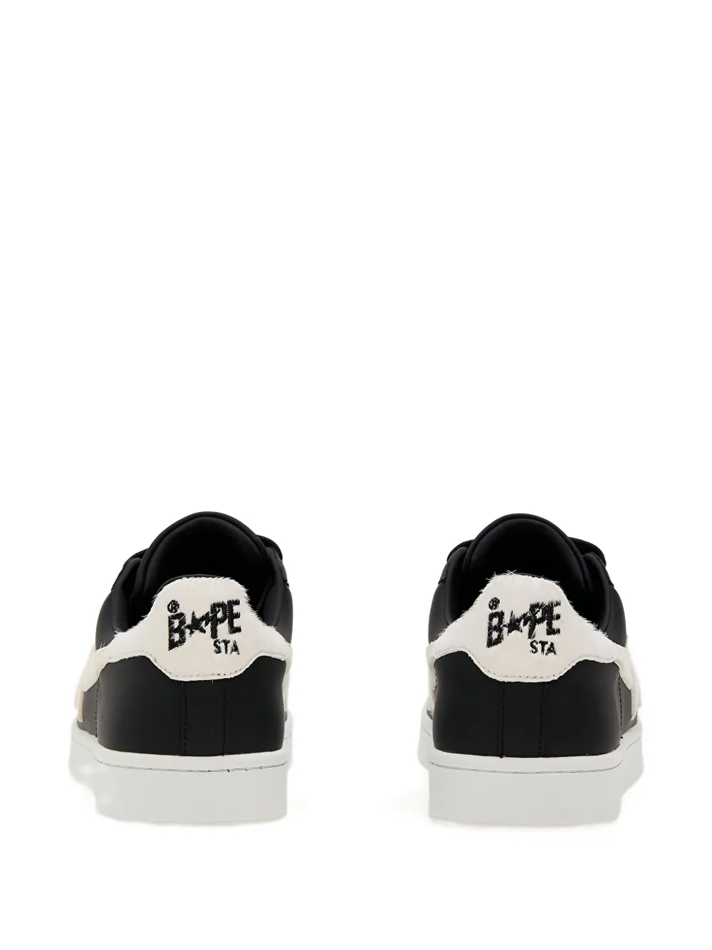 A BATHING APE star lightning bolt sneakers Black